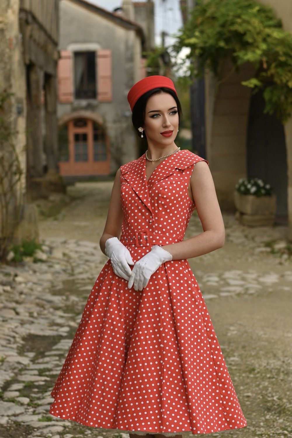 polka dot dress