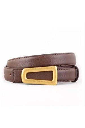 Fuax Leather Belt in Brown