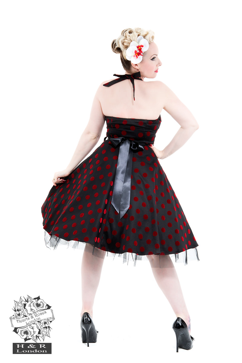 red black polka dot dress Kids Holly Polka Dot Dress main image 1