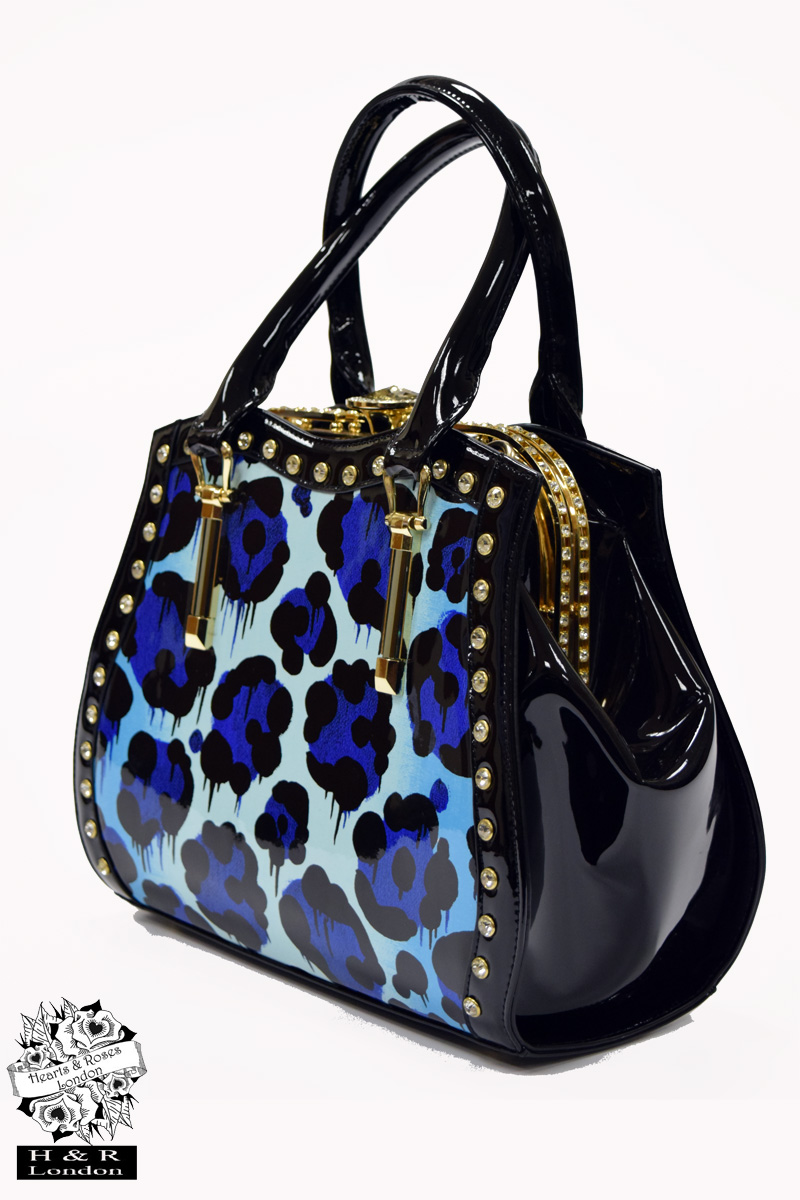 Studded Top Handle Tote Bag