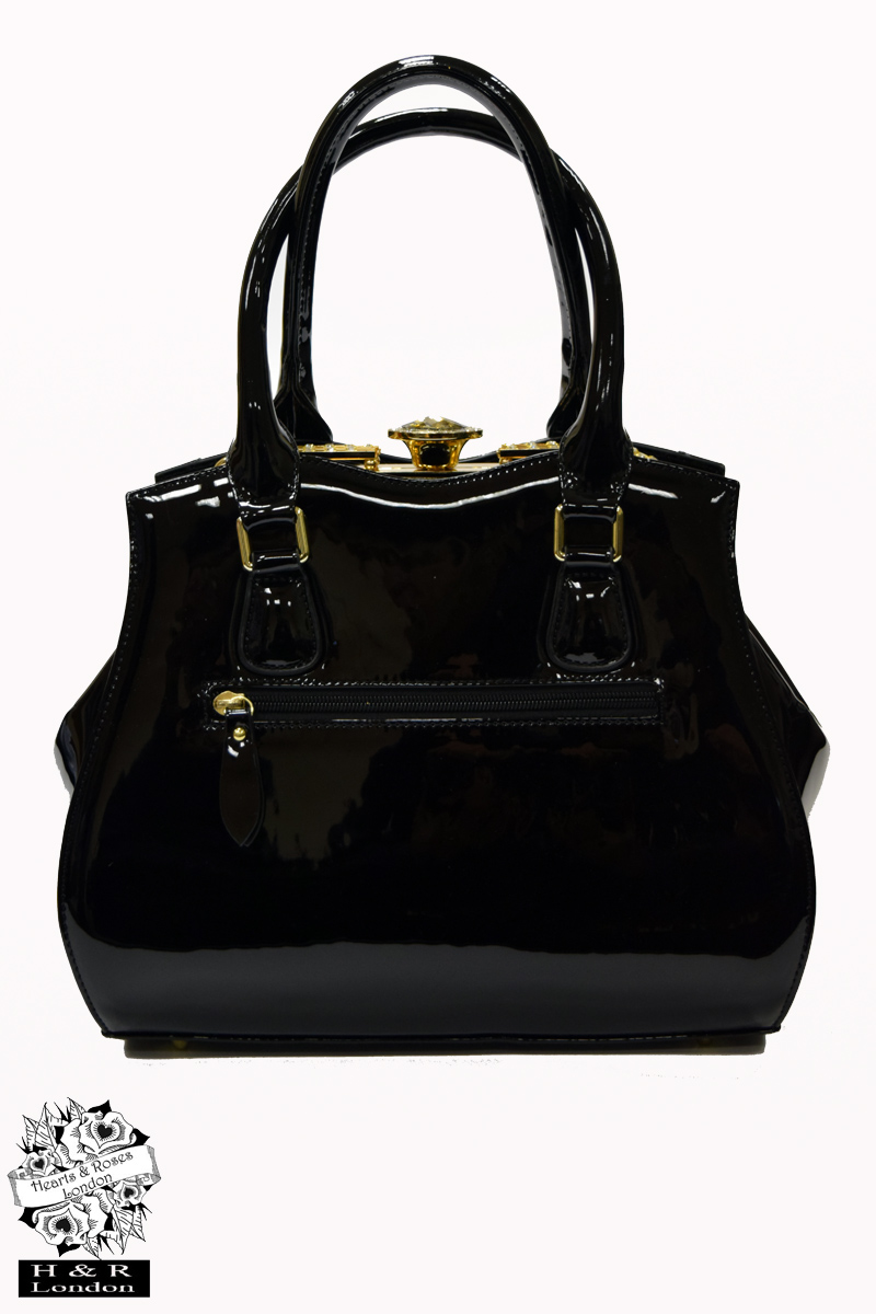 Studded Top Handle Tote Bag