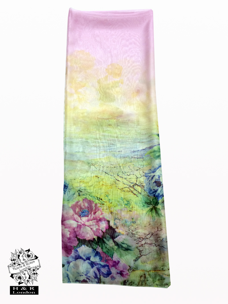 Tropical Floral Scarf