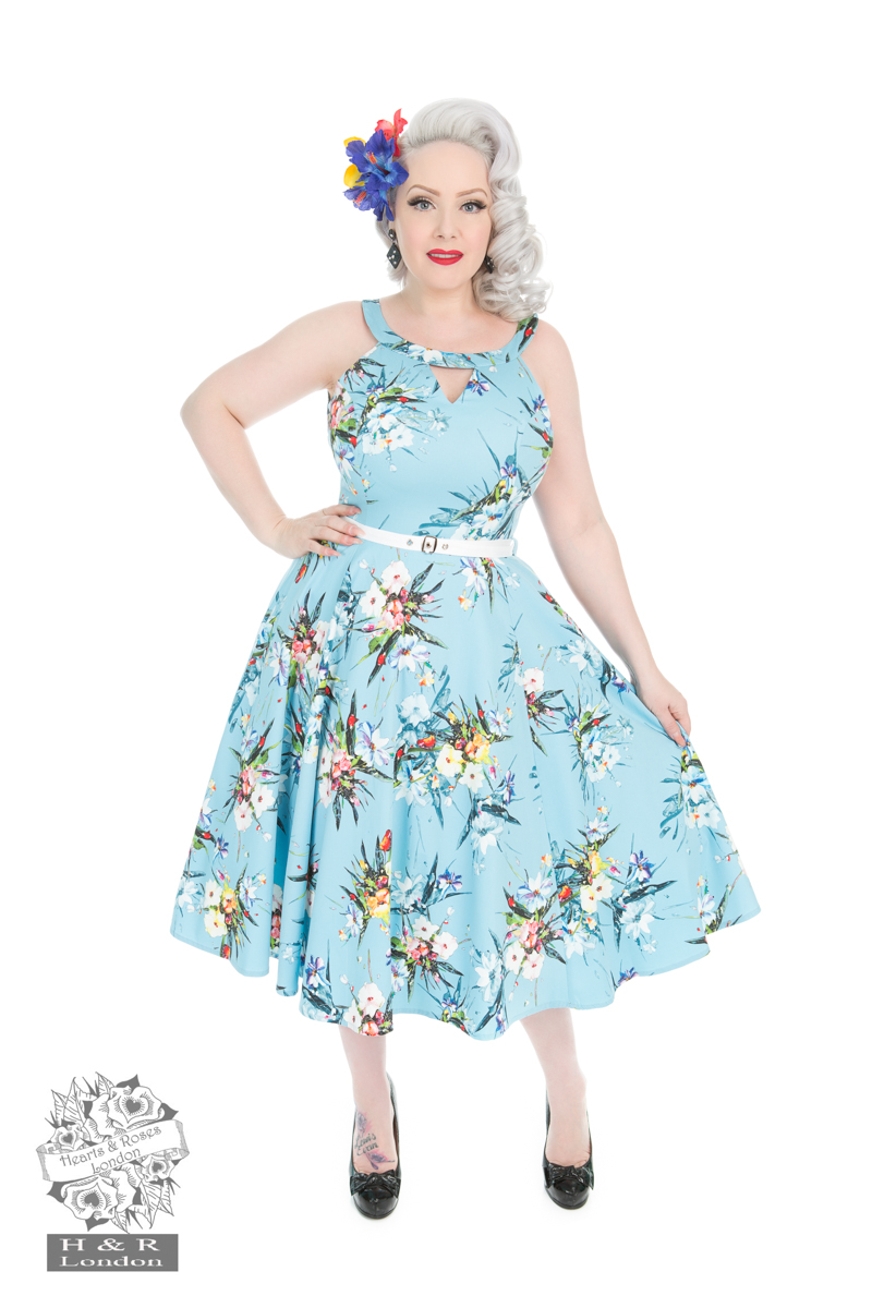 Blue Lizzy Floral Dress