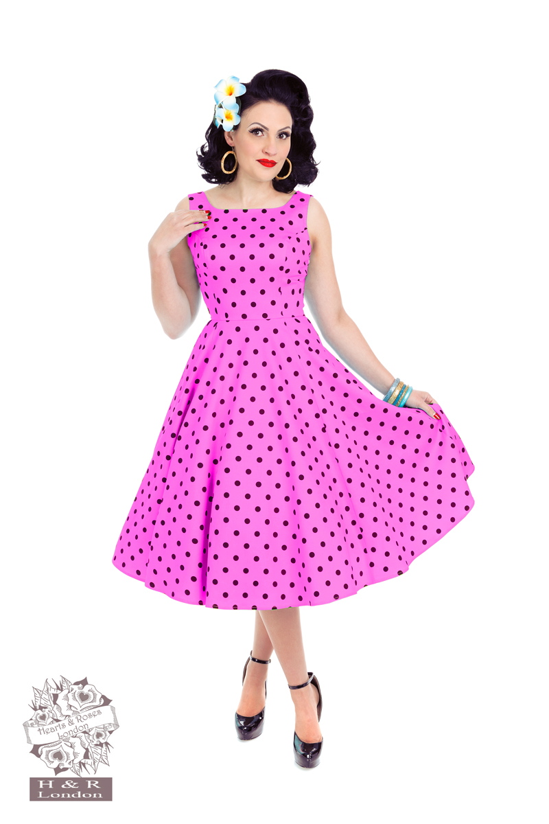 Rhiannon Swing Dress In Raspberry