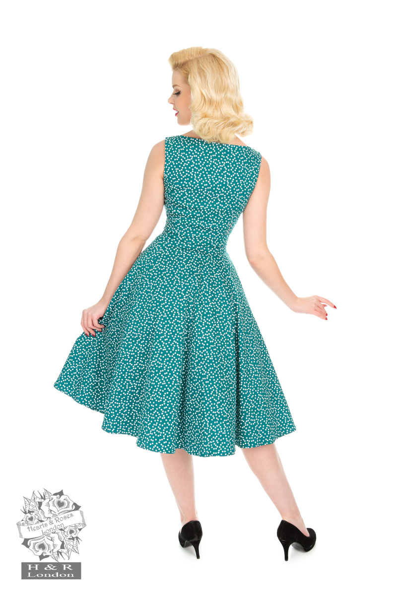 La Rosa Dotty Swing Dress