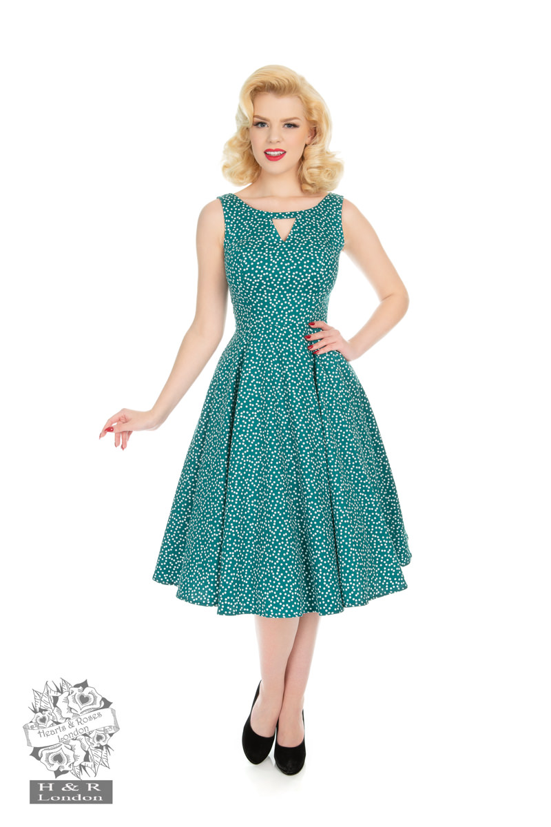 La Rosa Dotty Swing Dress