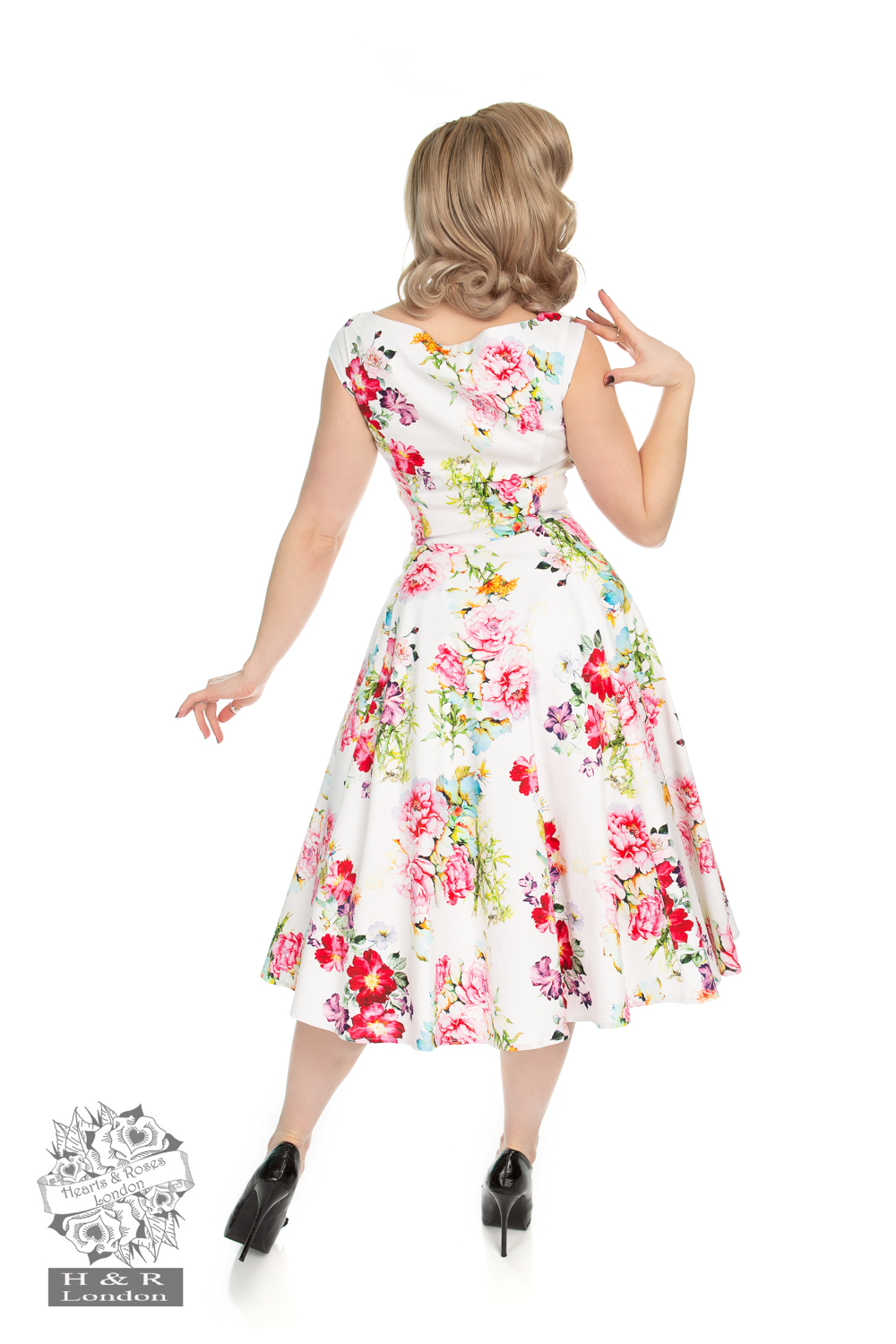 Rose Paradise Swing Dress