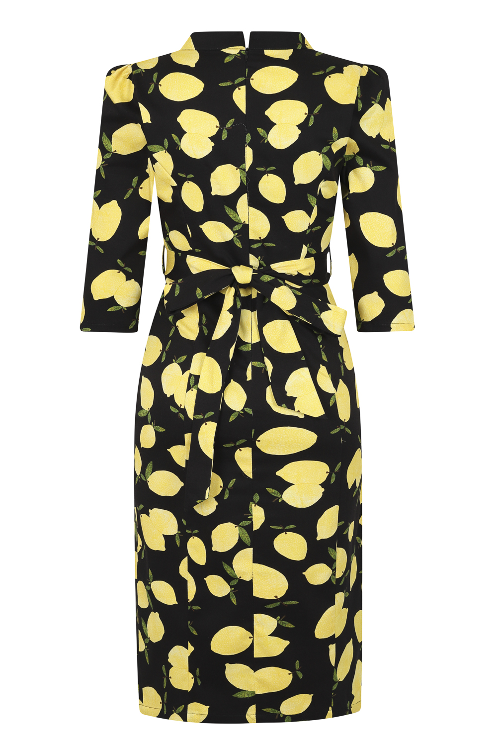 black and lemon dress Little Black Lemon Dress 6 / Black and Yellow Print