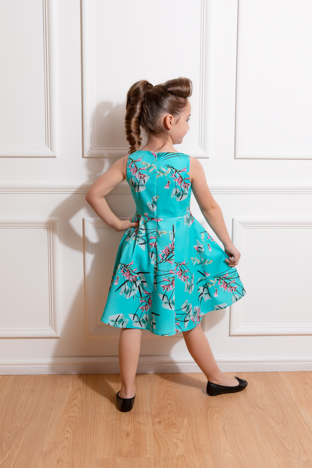 Girls Sandra Floral Swing Dress