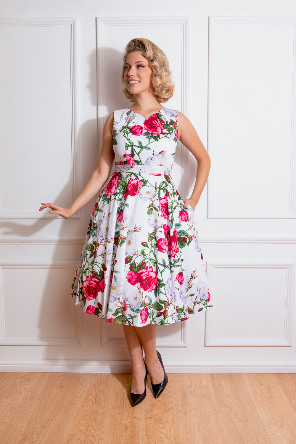 Debbie Floral Swing Dress