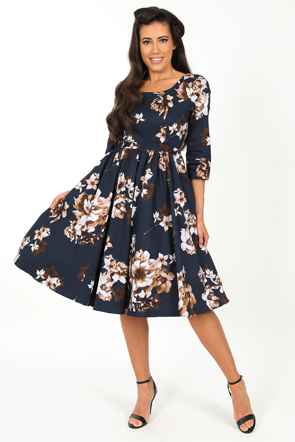 Laura Floral Swing Dress