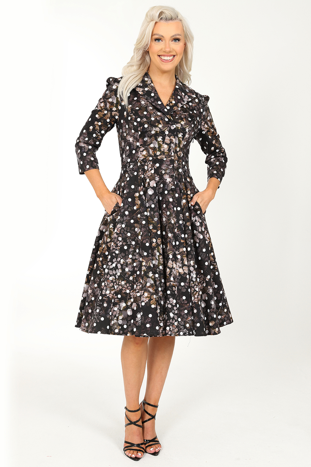 Skylar Polka Dot Swing Dress