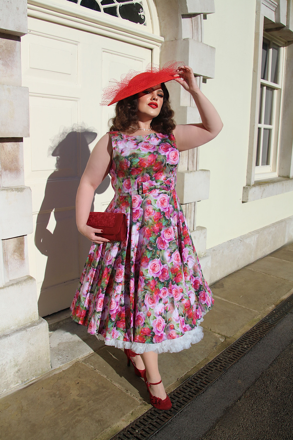 Lola Floral Swing Dress in Extended Sizing