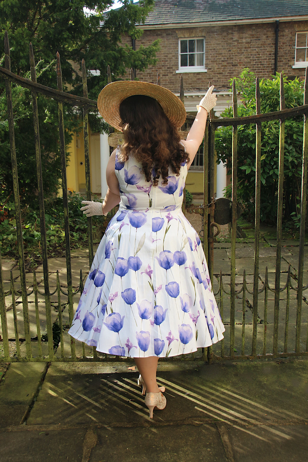 Cathy Floral Swing Dress in Extended Sizing