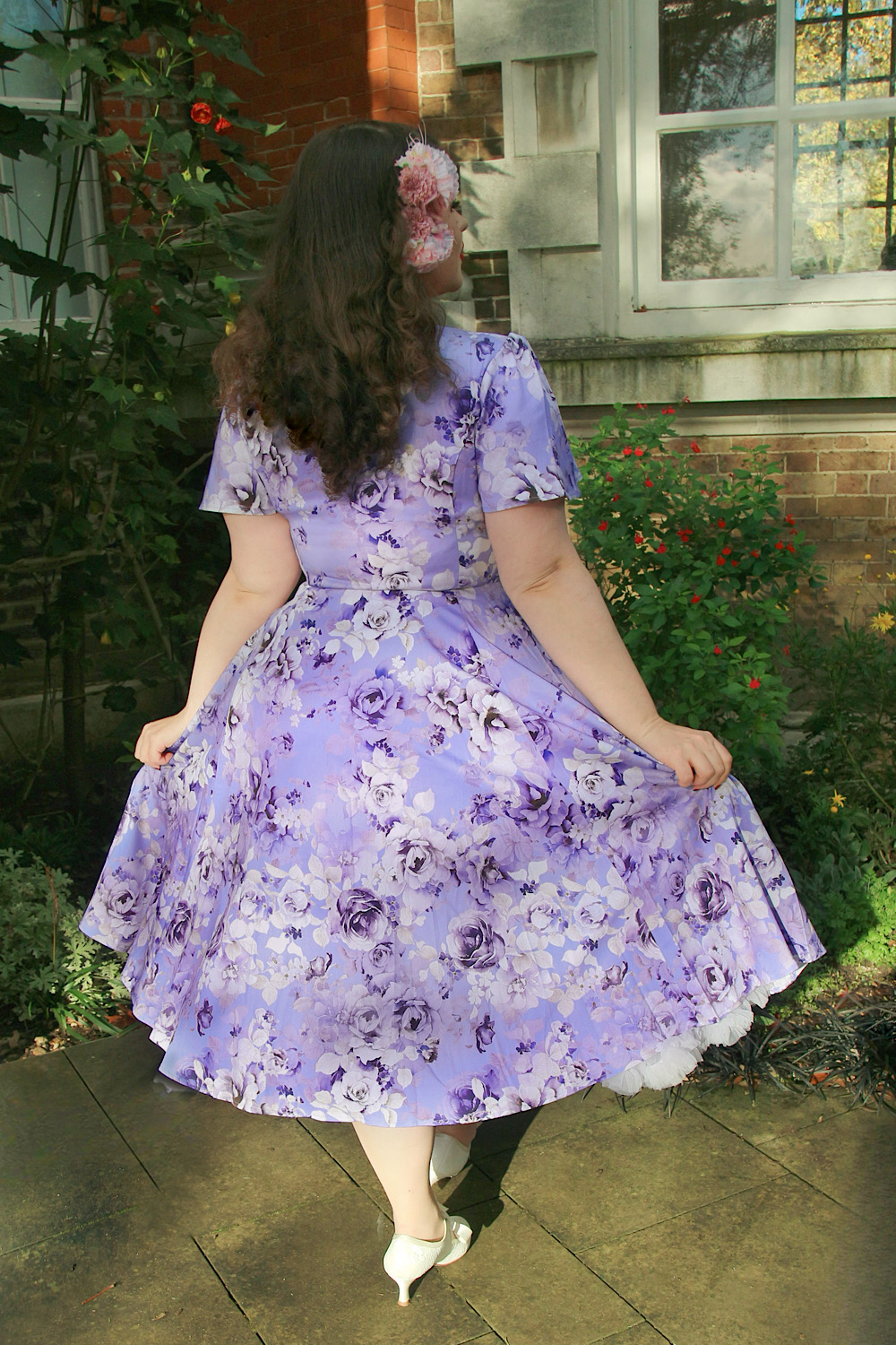 Bonnie Floral Swing Dress in Extended sizing