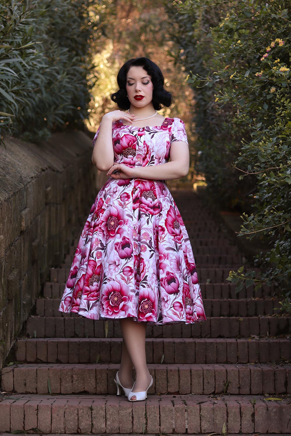 Camille Floral Swing Dress