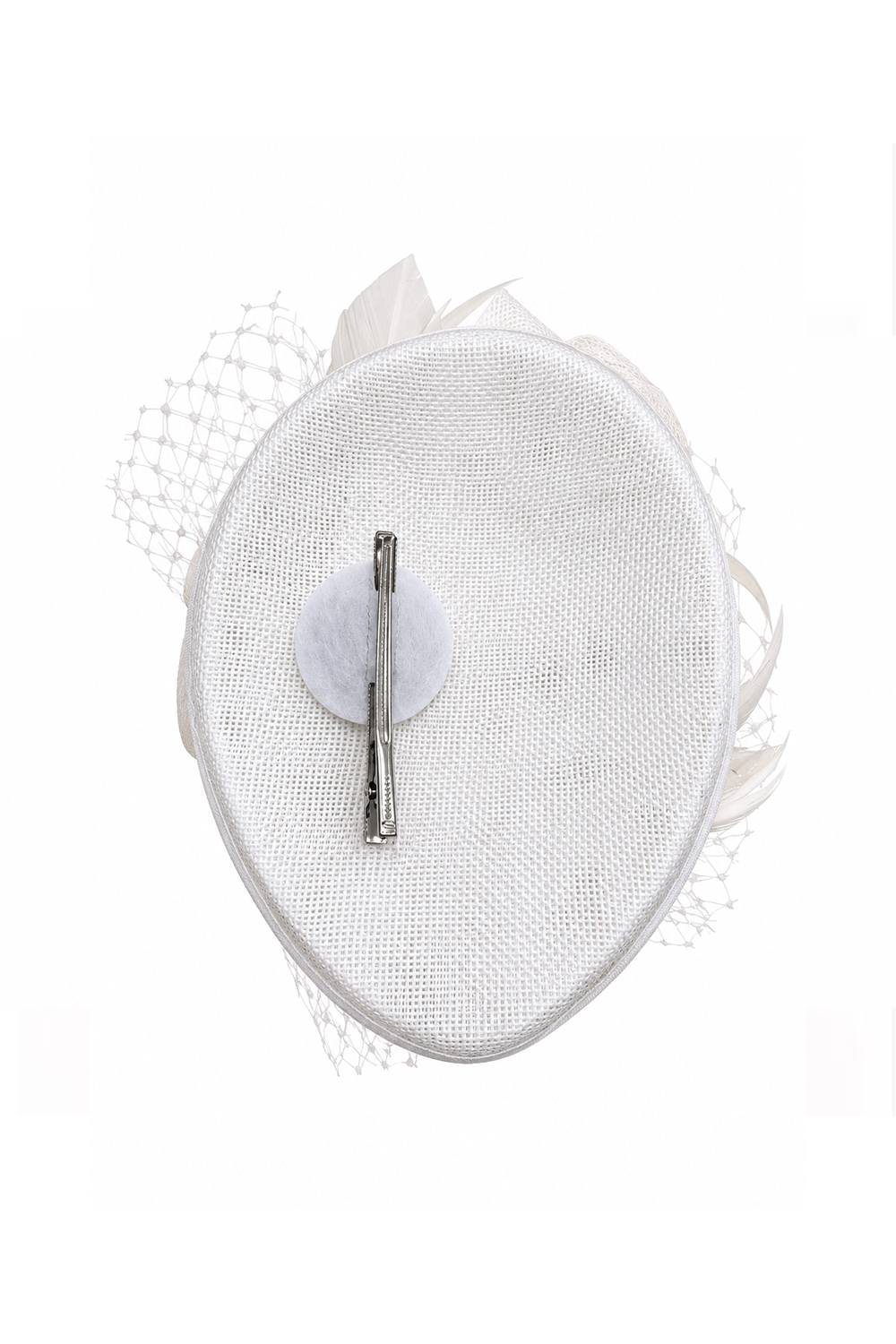 Ivory Bow & Feather Clip Fascinator