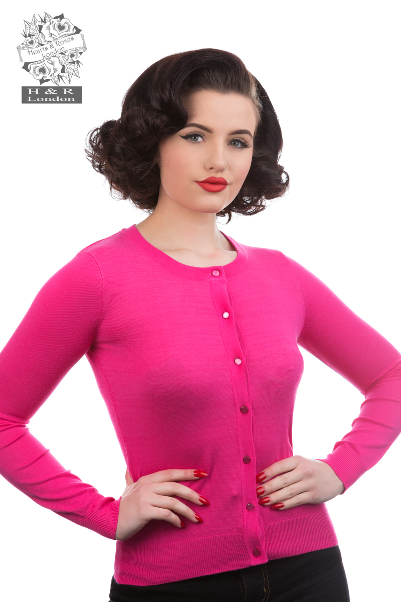 Fuchsia Pink Cardigan