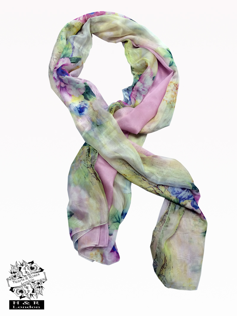 Tropical Floral Scarf