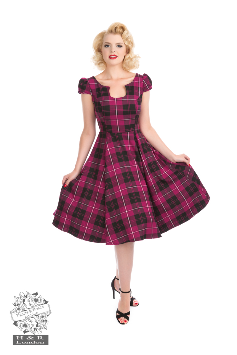 Red Tartan Tea Dress