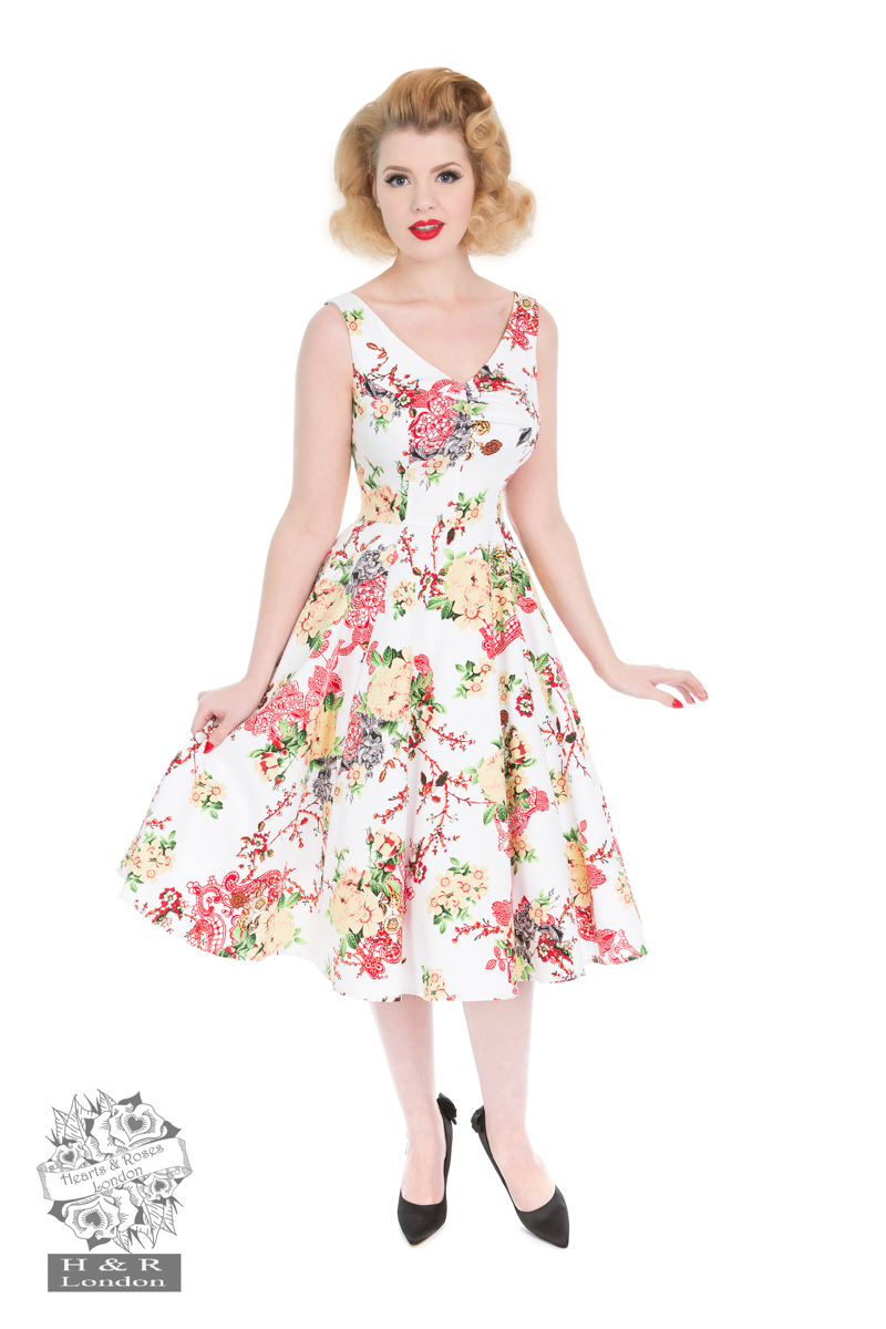 hearts and roses swing dress