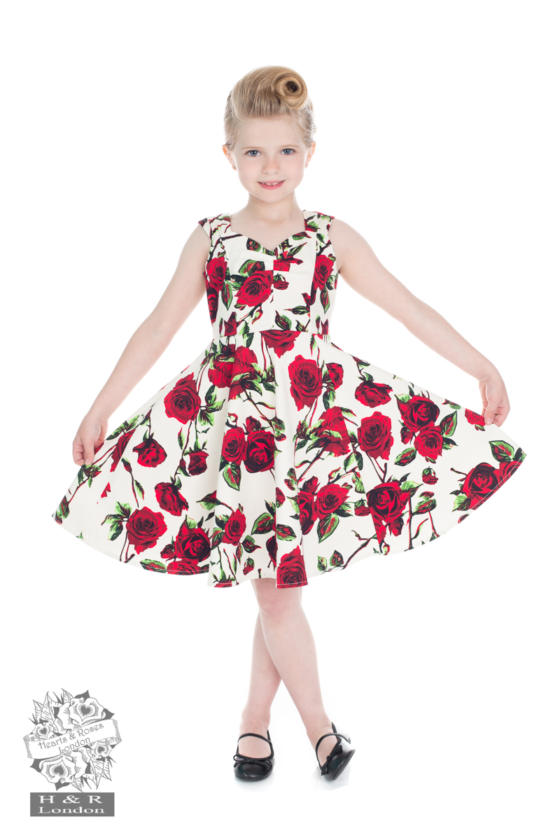 Girls Andrea Floral Swing Dress