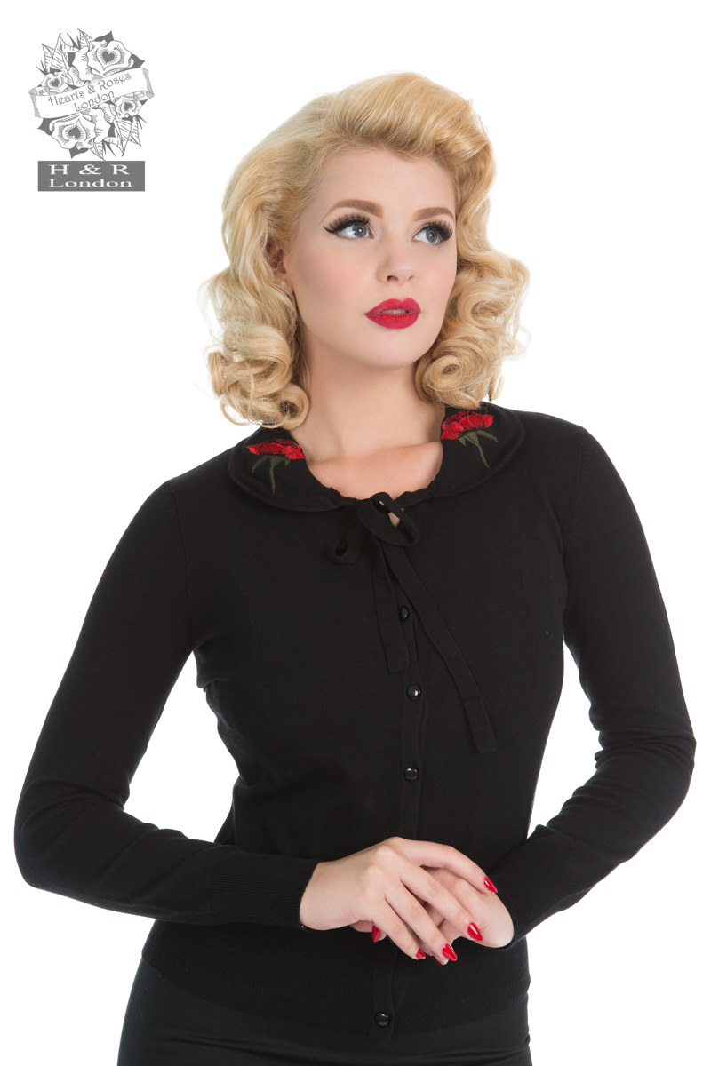 Centifolia Rose Shrug In Black