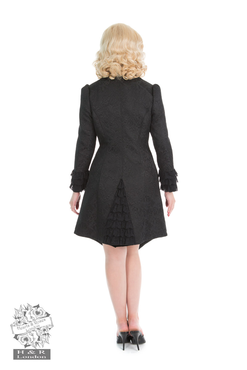 Black Floral Lolita Coat