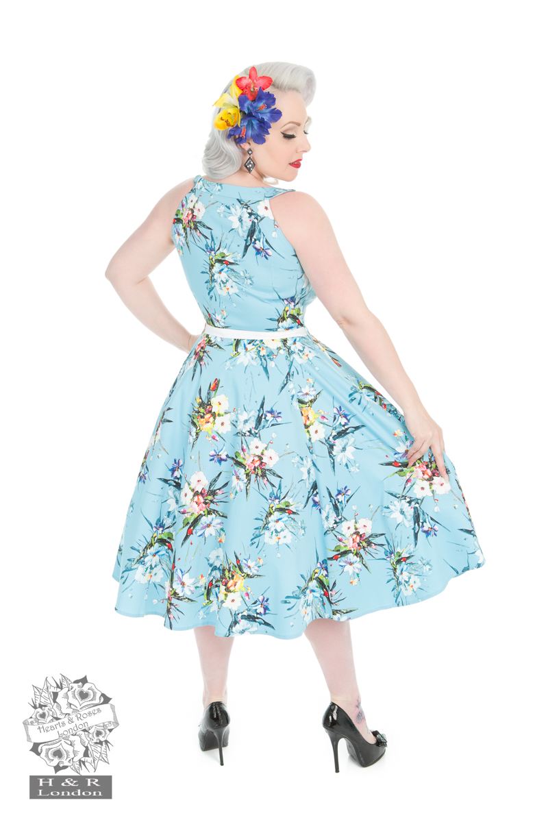 Blue Lizzy Floral Dress