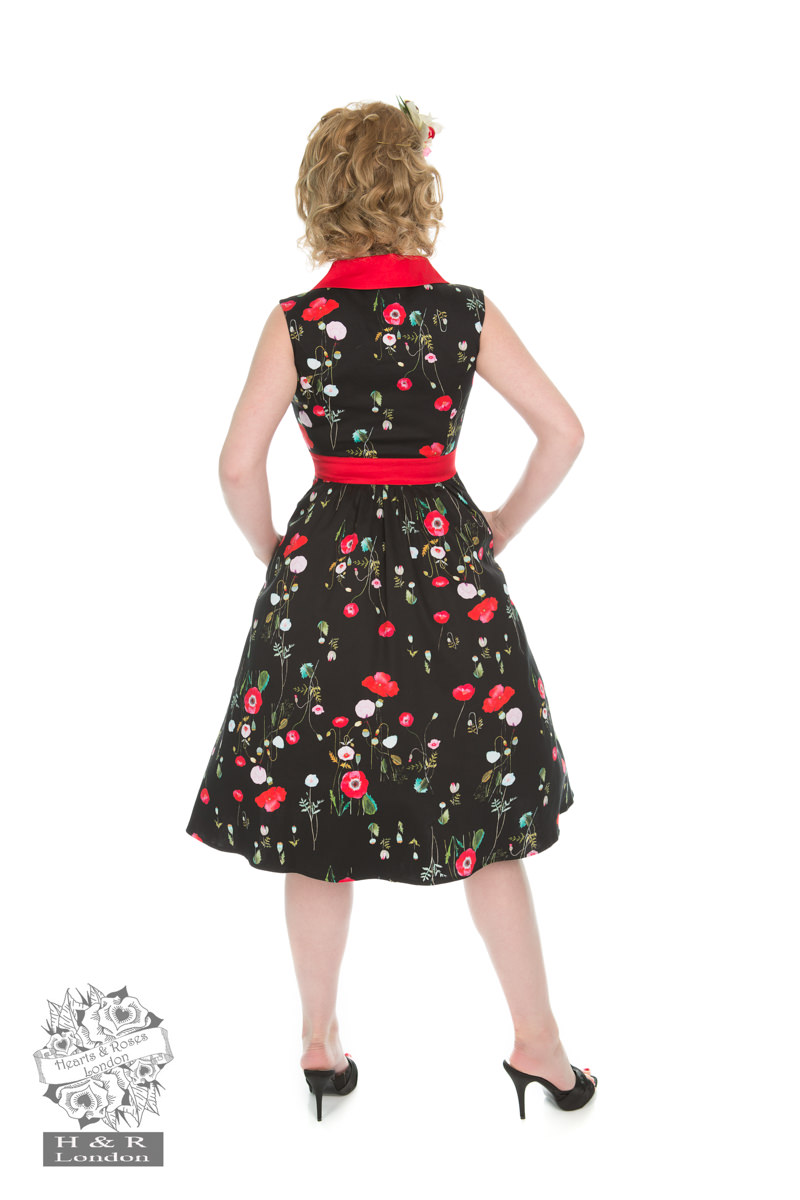 Multifloral Poppy Dress