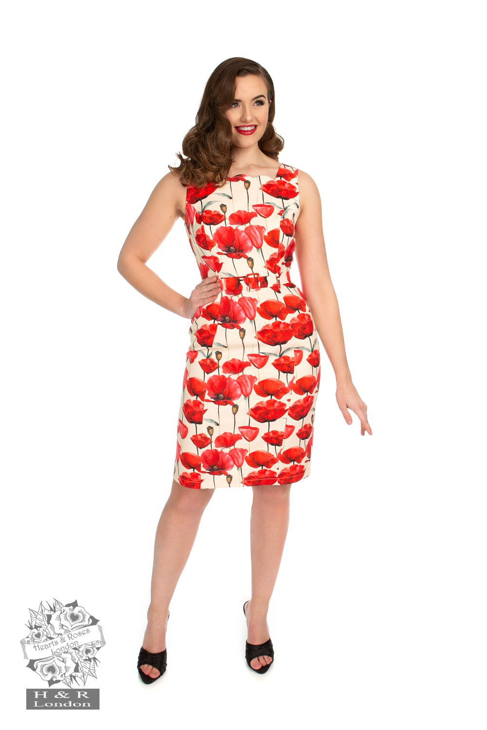 Sweet Poppy Swing Dress