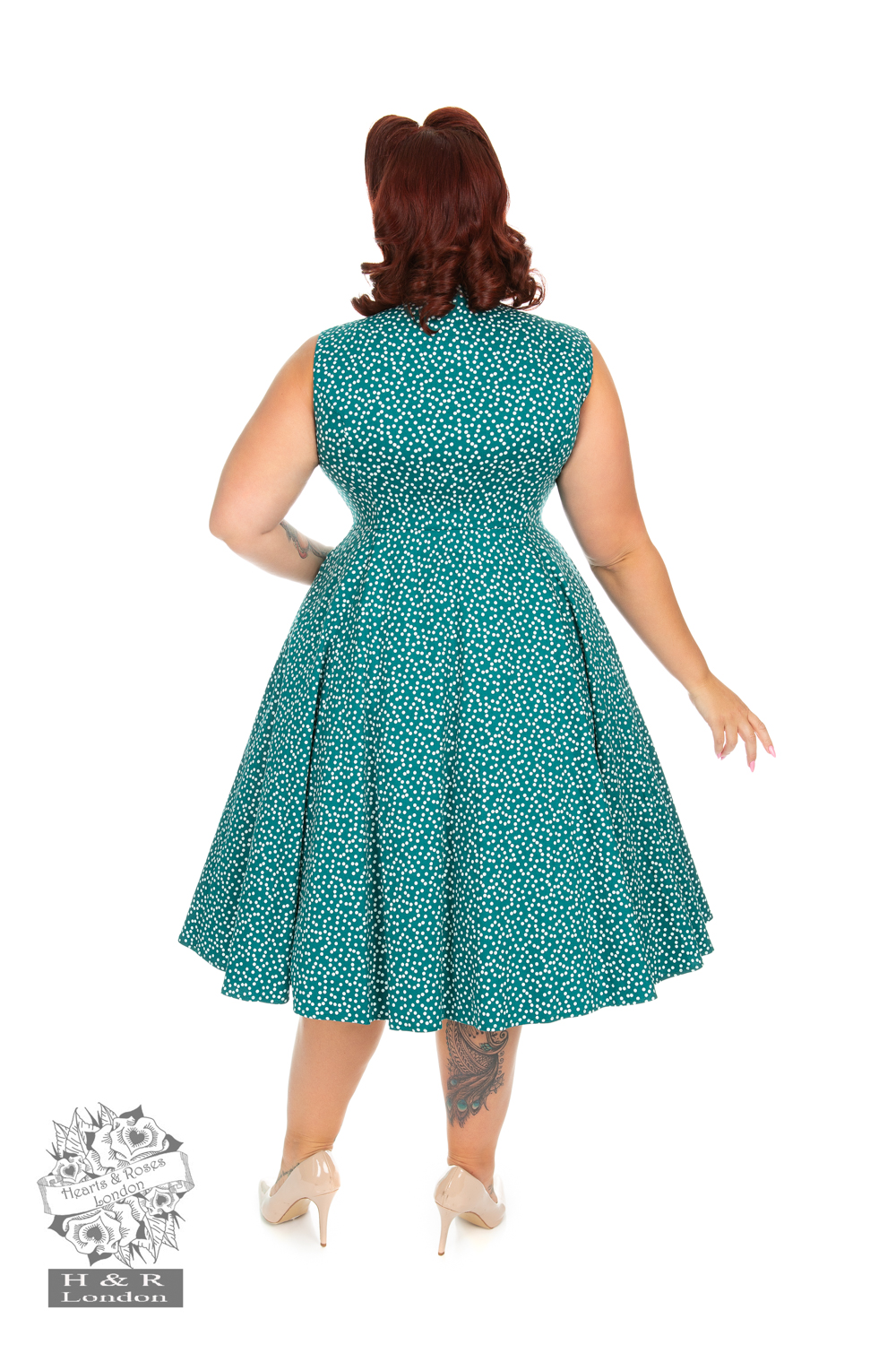 La Rosa Dotty Swing Dress