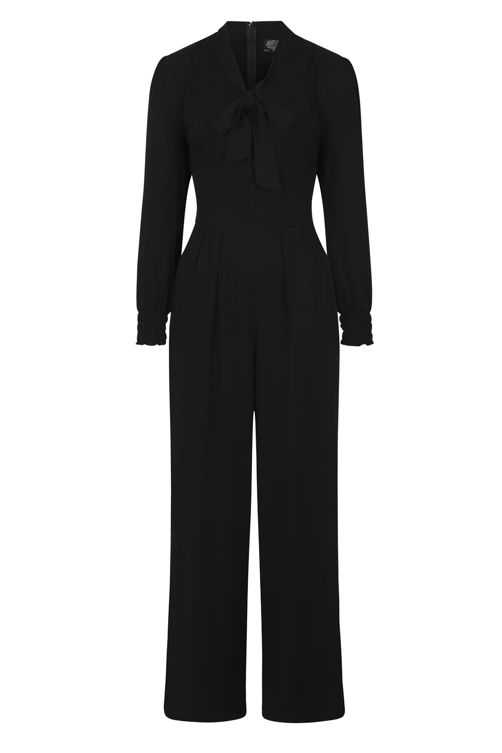 The Natalia Jumpsuit in Black - Hearts & Roses London