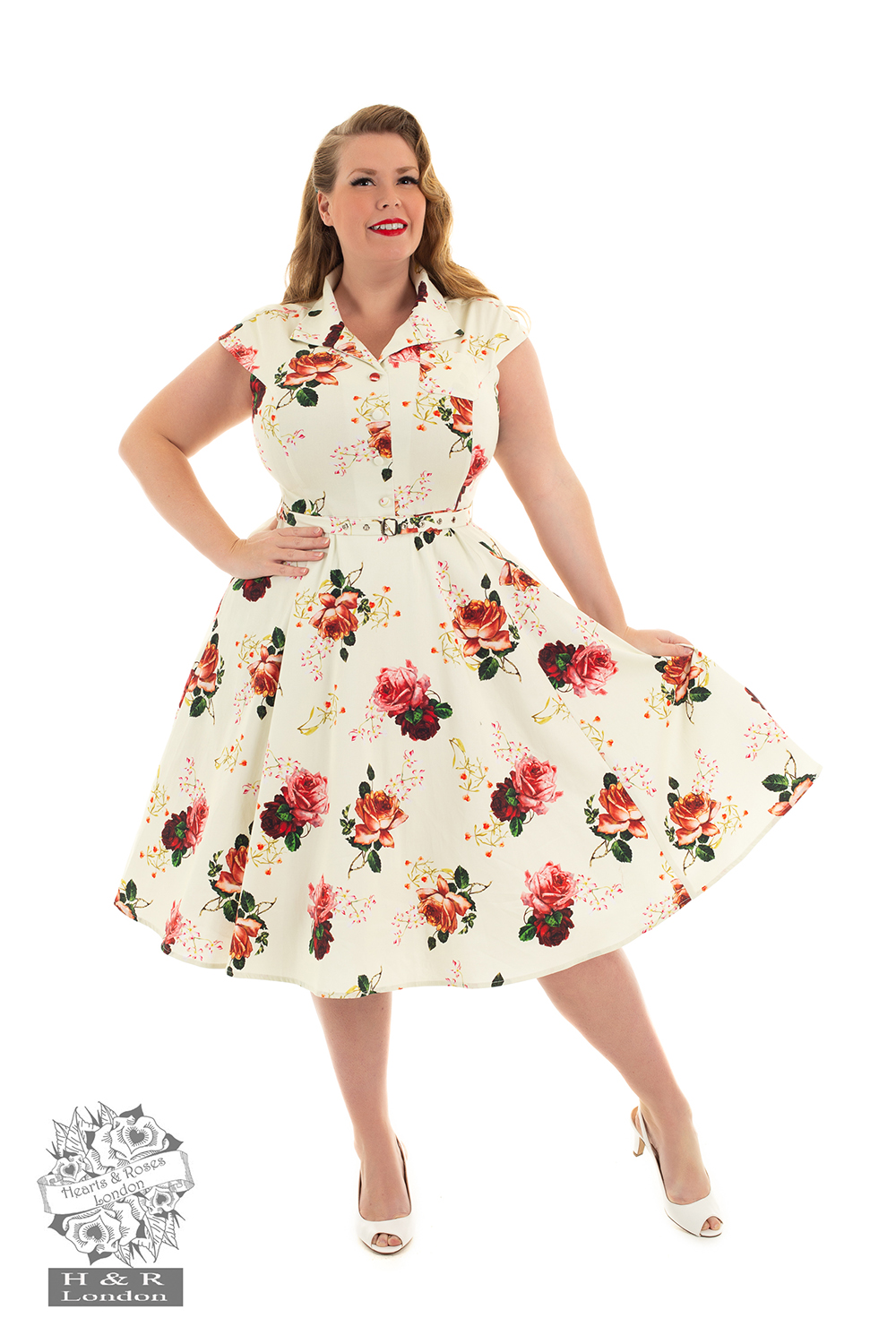 plus size flower dress