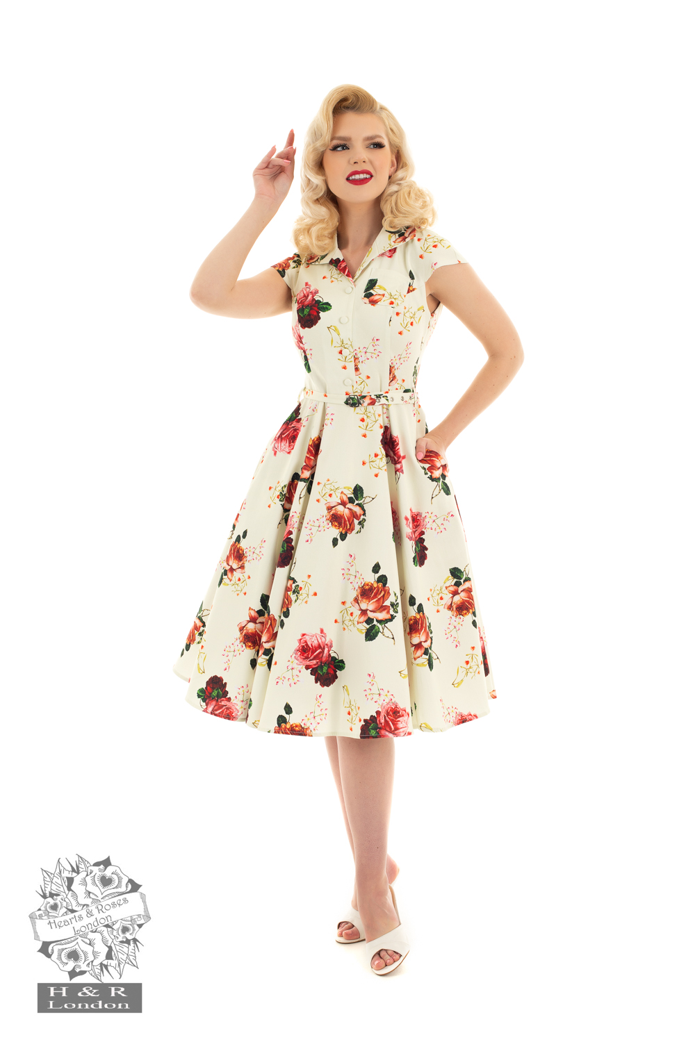 hearts and roses swing dress