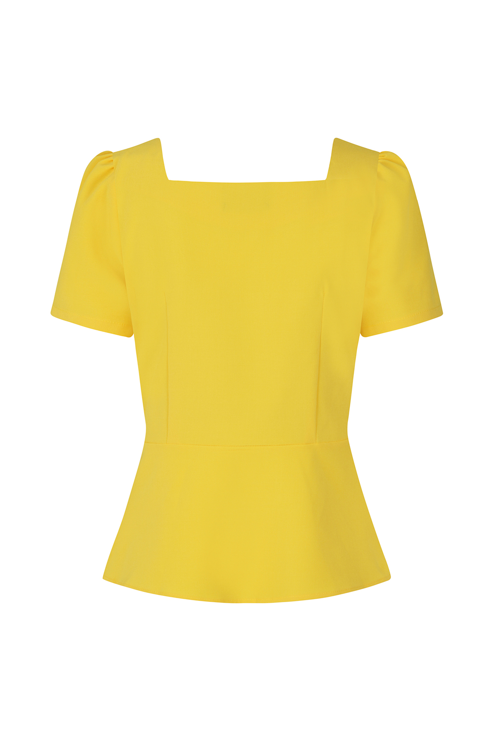 Yellow Beatrice Top in Yellow - Hearts & Roses London