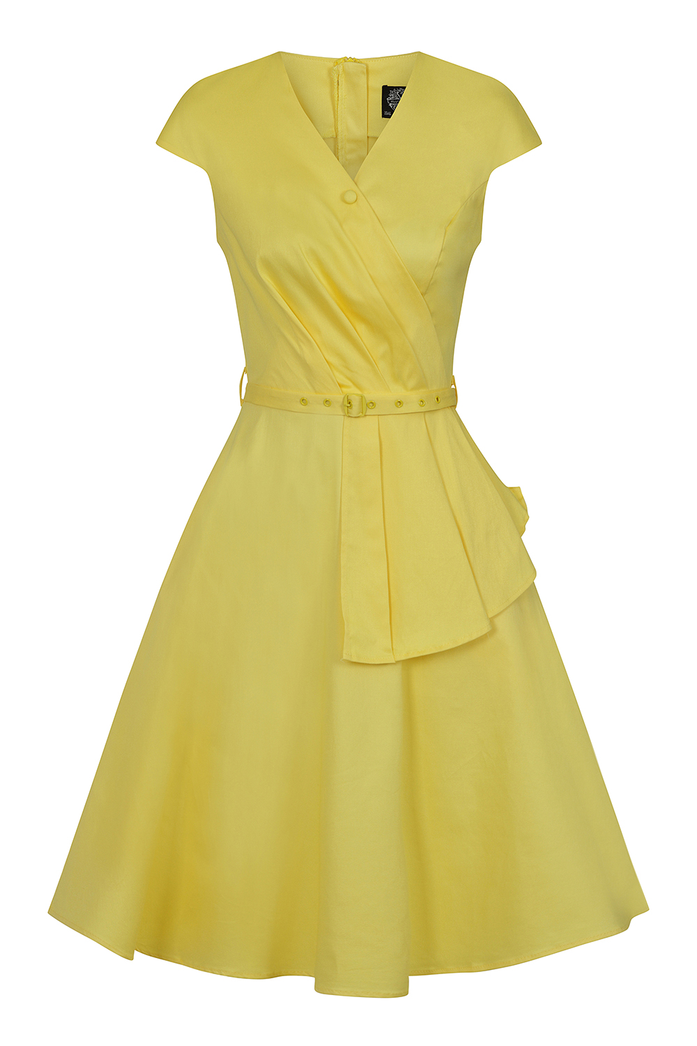 Elaine Summer Dress in Yellow - Hearts & Roses London