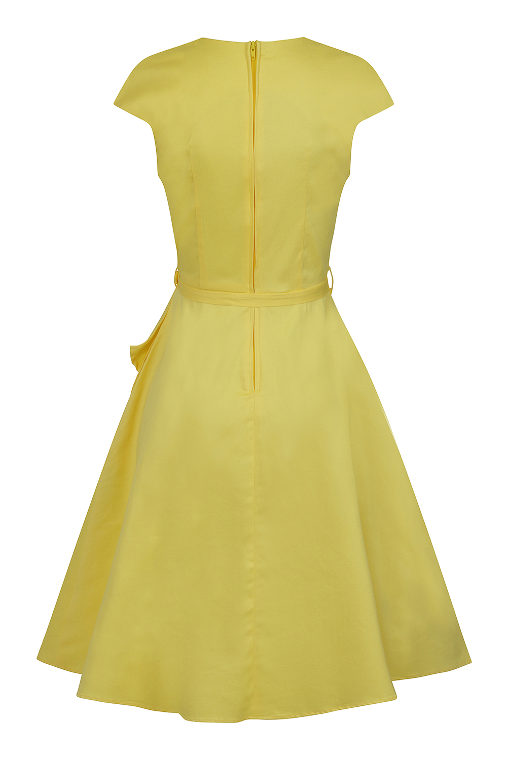 Elaine Summer Dress in Yellow - Hearts & Roses London