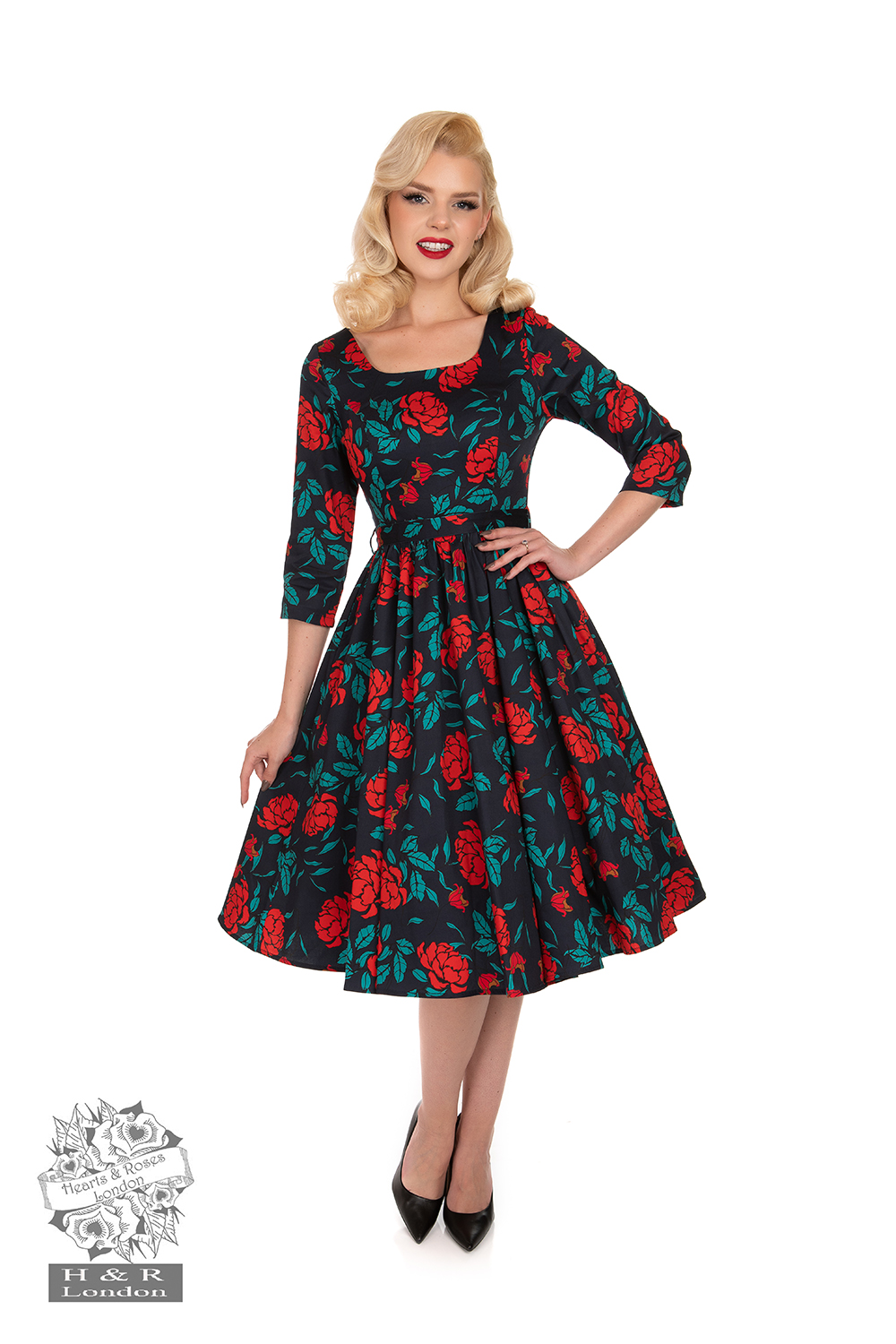 hearts and roses dress sale