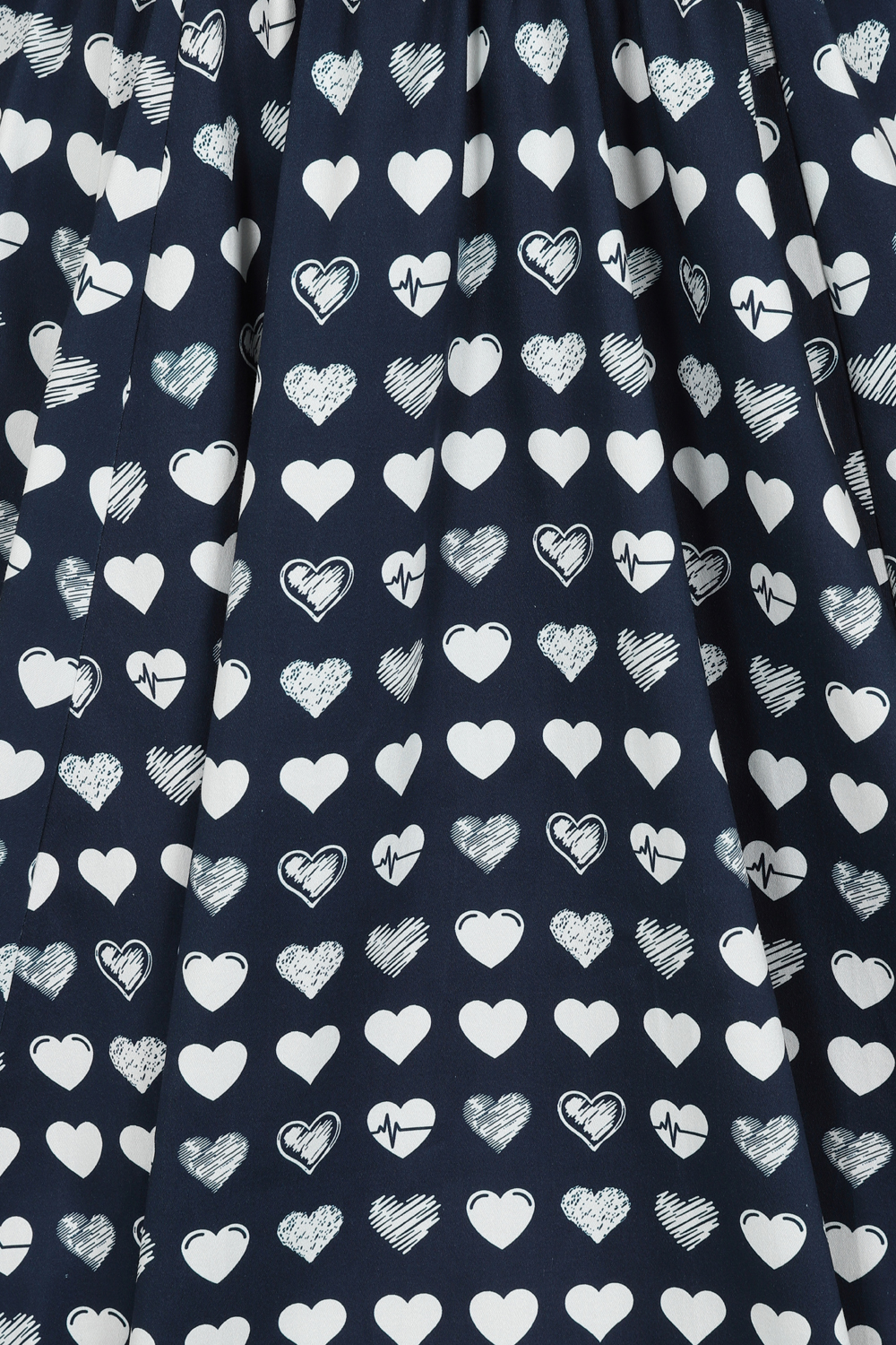 Piper Swing Dress in Blue/White - Hearts & Roses London