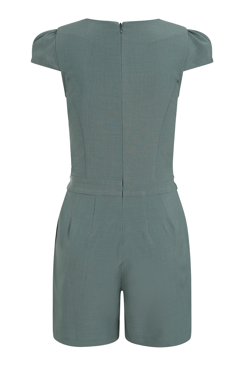 Abby Playsuit in Green - Hearts & Roses London