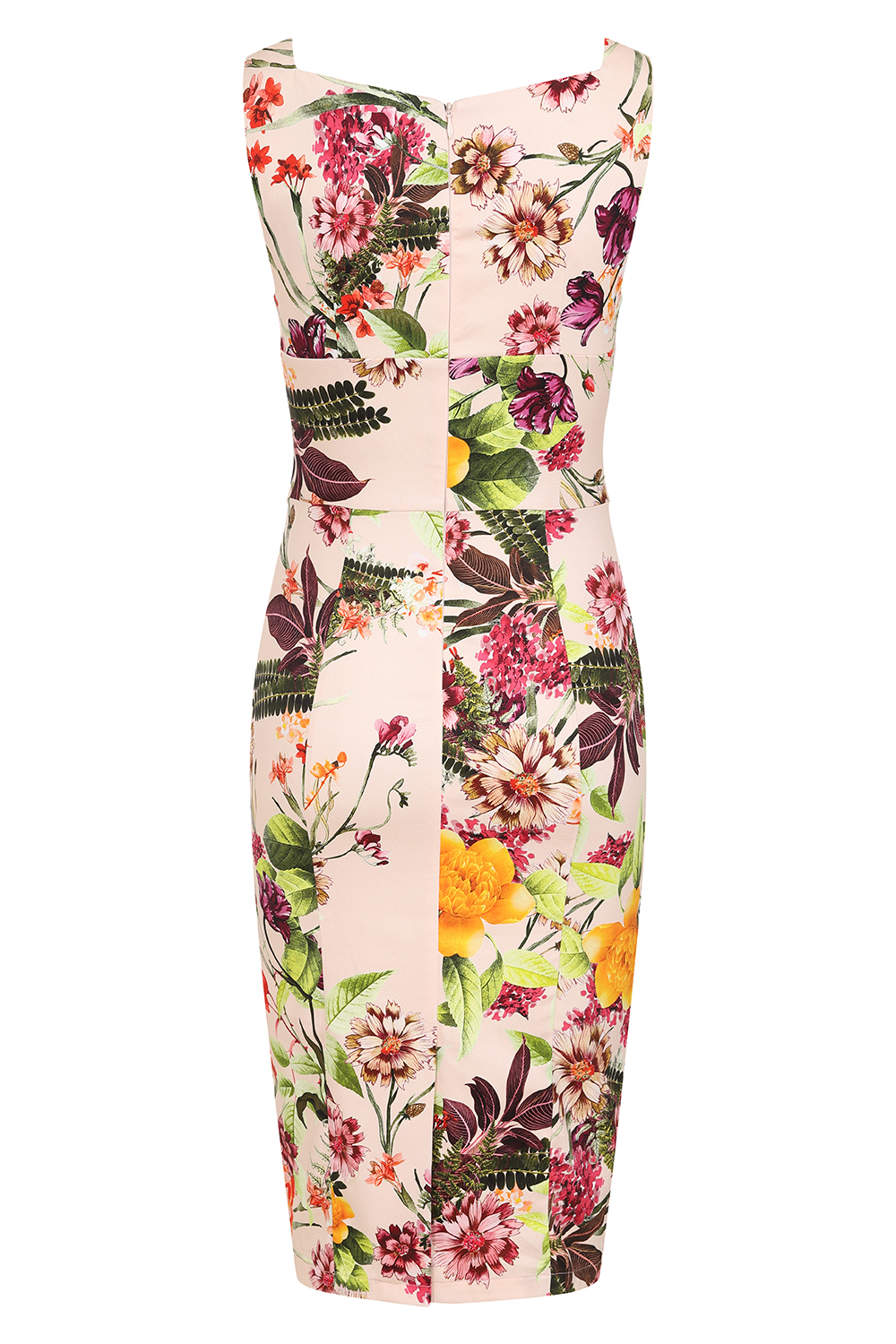 Kimberly Floral Wiggle Dress - Hearts & Roses London