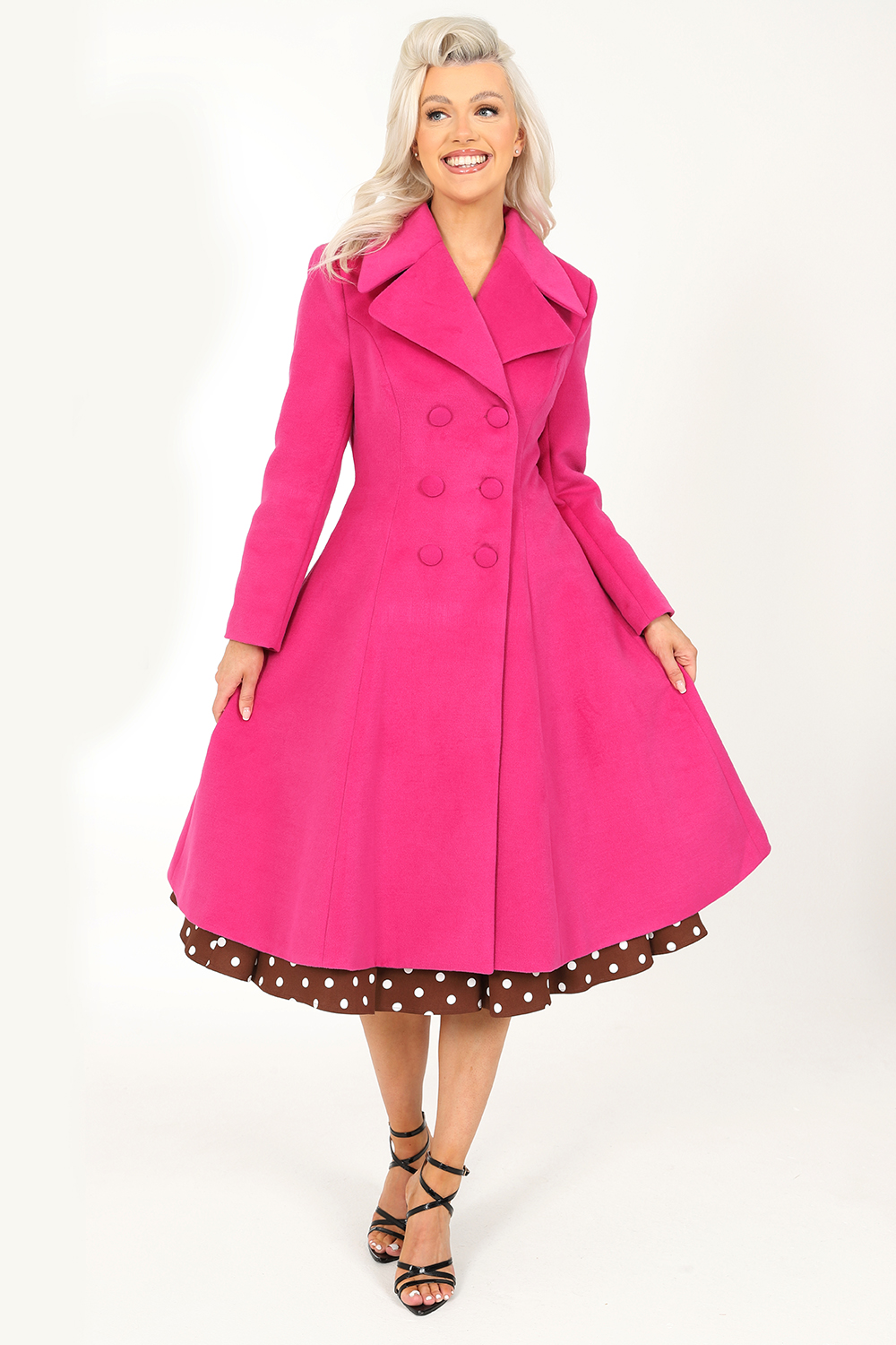 Laura Swing Coat in Pink