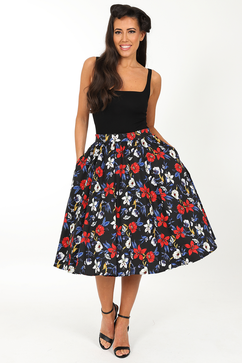 Niamh Floral Swing Skirt