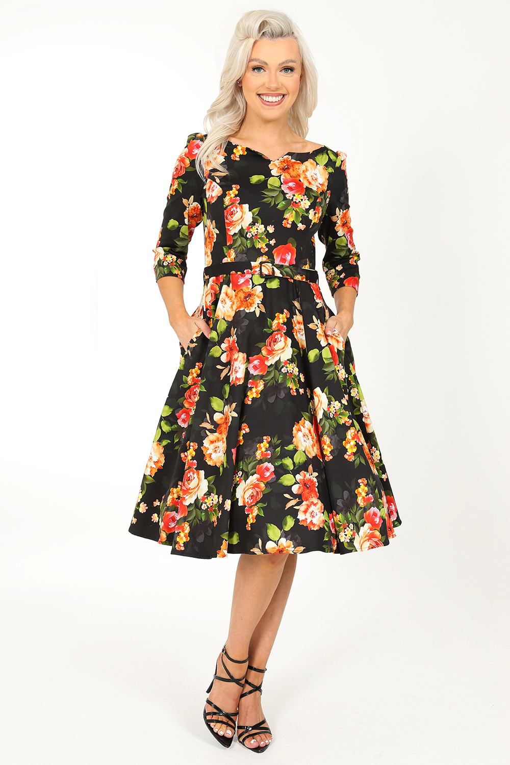 Maria Floral Swing Dress