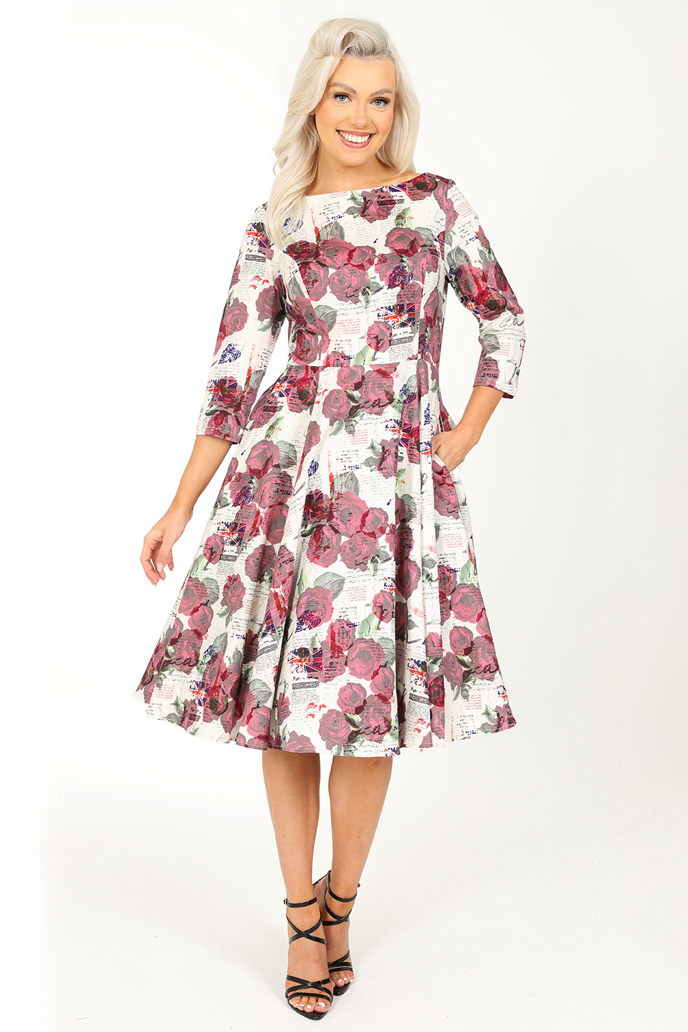 Emelda Floral Swing Dress