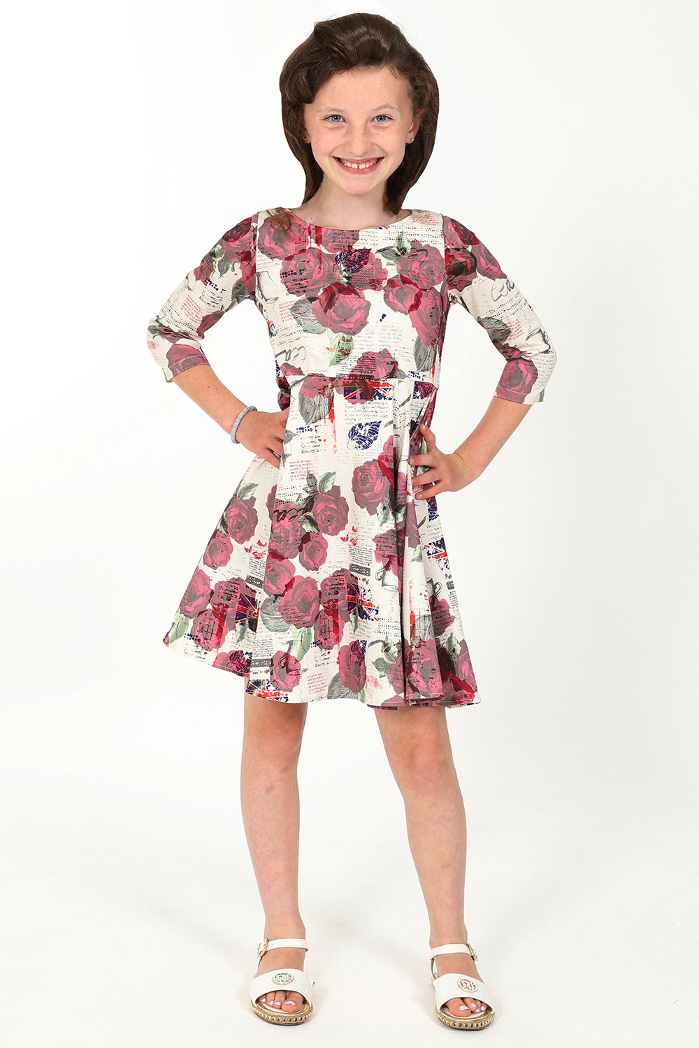 Delaney Floral Swing Dress in Kids