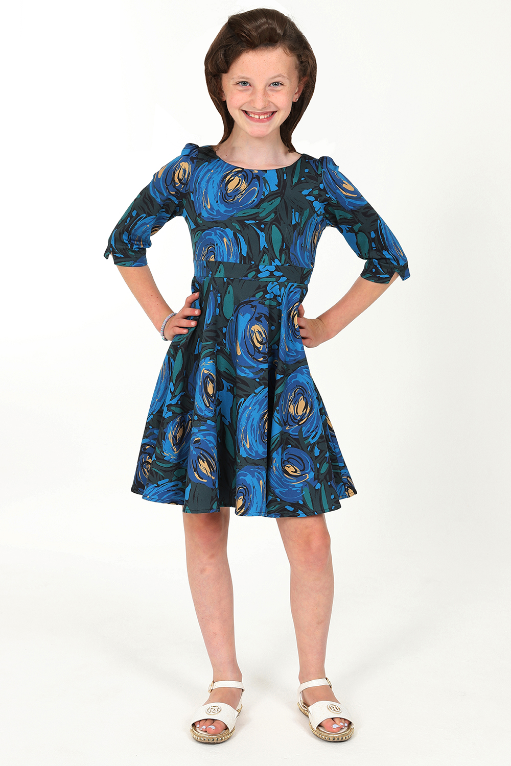 Anna Check Swing Dress in Kids