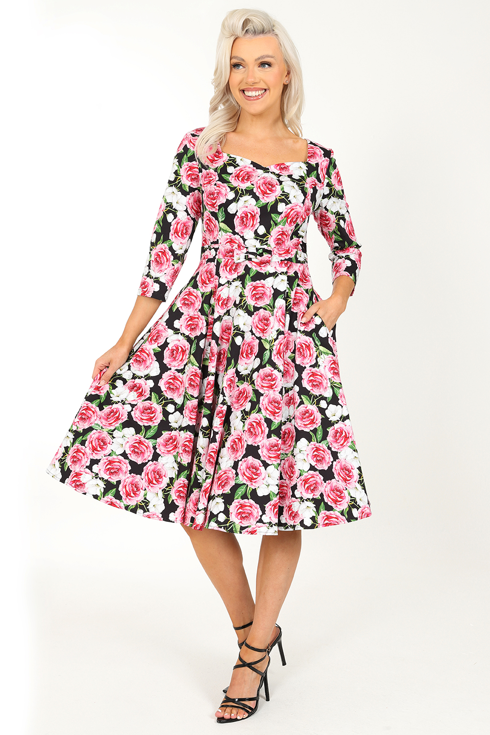 Kate Floral Swing Dress