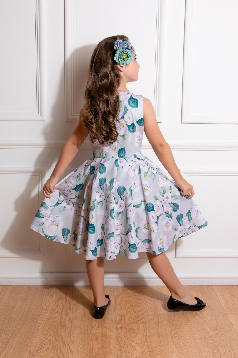 Rey Floral Swing Dress in Kids